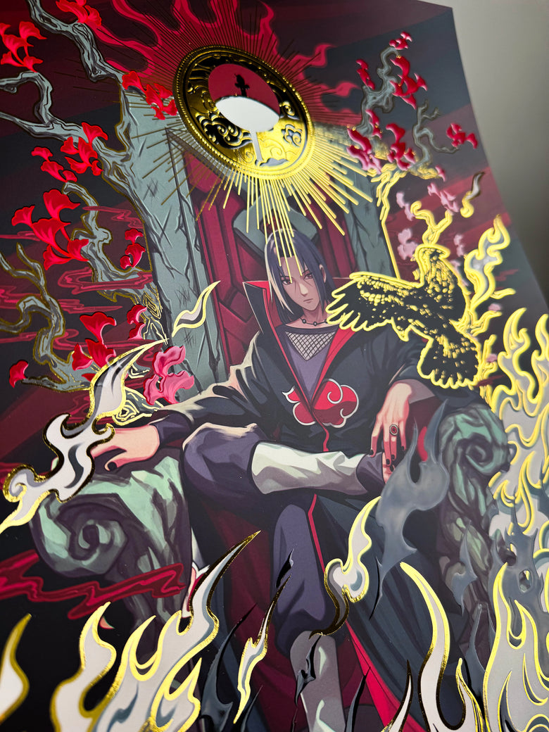 Poster "Eternal Flames" - Gold+Vernis A3