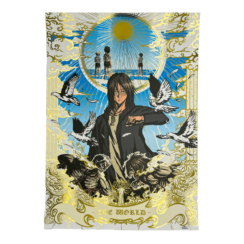 Poster Gold A3 "The world"