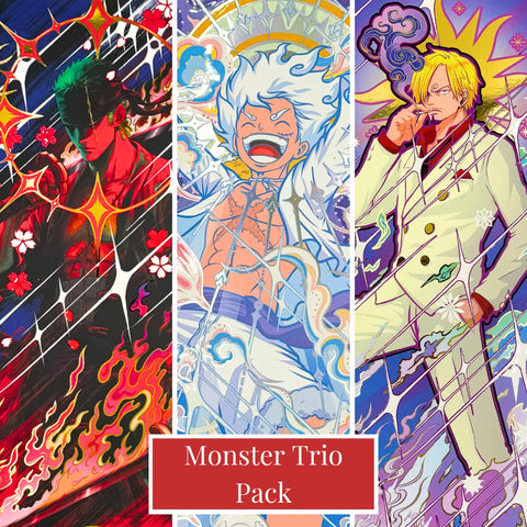 Monster Trio pack - A3 gold/holographique