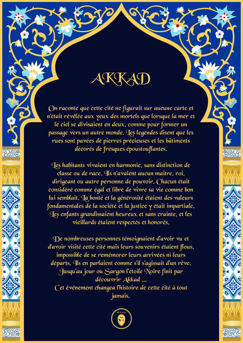 Poster Gold A3 "Akkad"