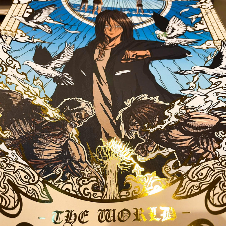 Poster Gold A3 "The world"